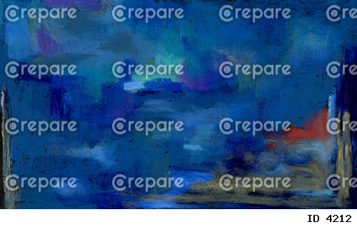 青色の美しいオイルパステル画の背景アート