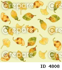 黄色い落ち葉のシームレスパターン