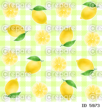 美味しそうなレモンのシームレスパターン素材