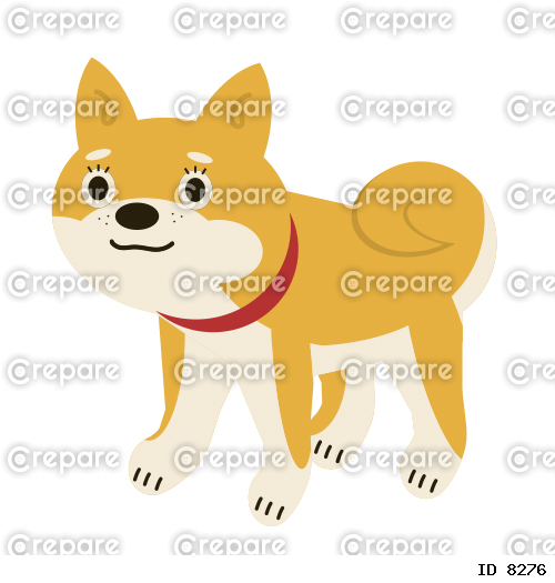 柴犬キャラクターのイラスト素材