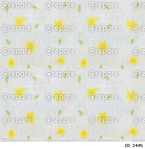 手描きの黄色い小花のシームレスパターン背景素材