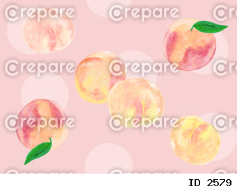 水彩画風の果物の美味しそうな桃のグラフィカルなシームレスパターン