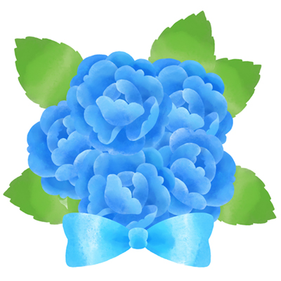 青いバラのイラスト素材 クリパレ