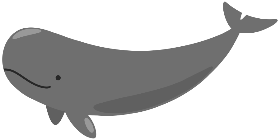クジラのイラスト素材 クリパレ