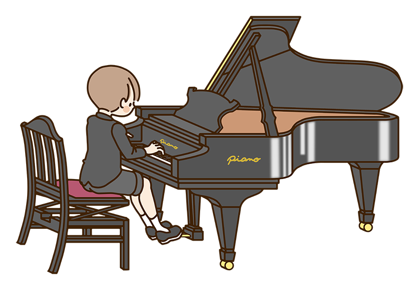 ピアノ発表会の男の子 クリパレ