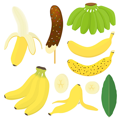 バナナのイラストセット クリパレ